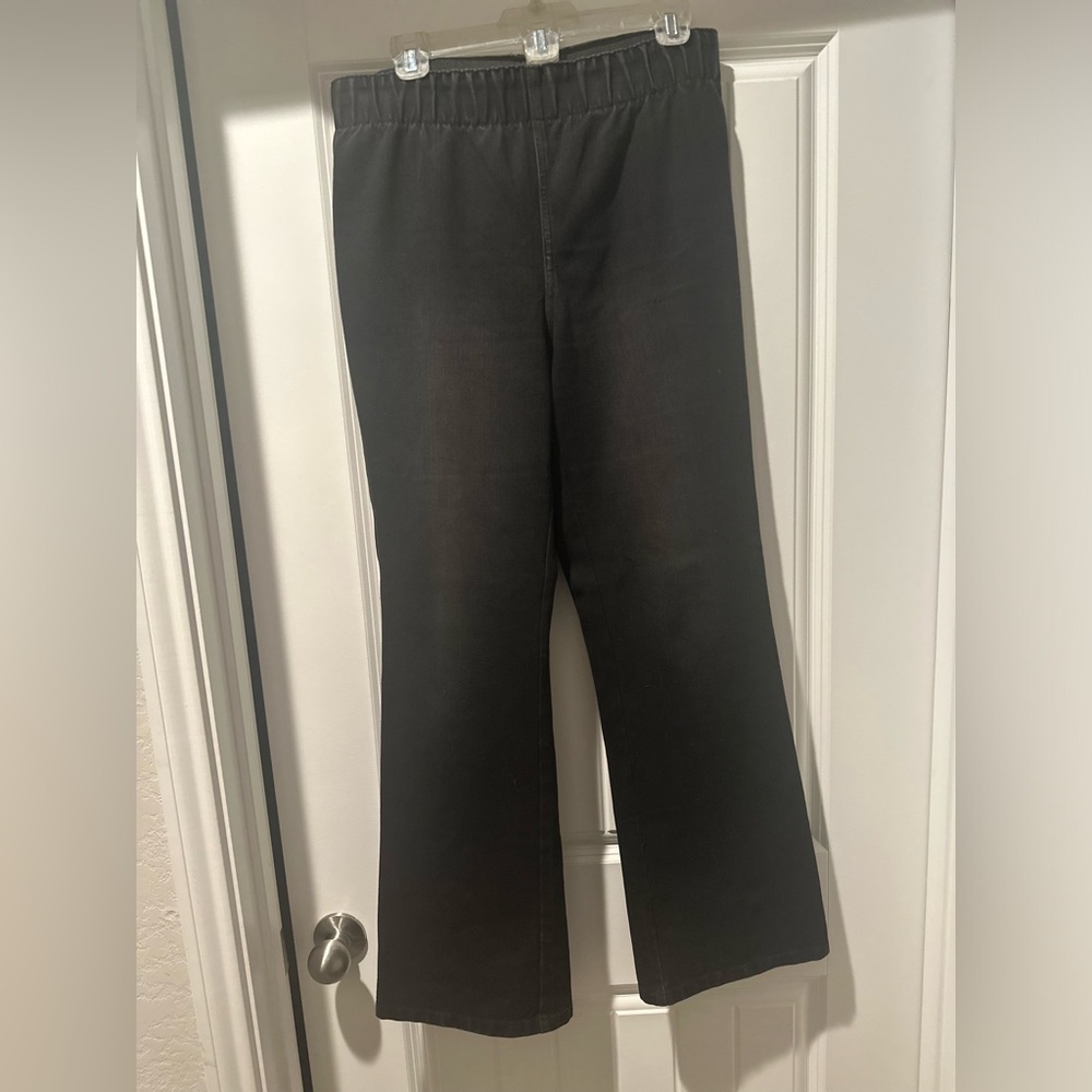 Soft Surroundings Jeans Black Elastic Waistband Summer Spring Casual Size medium - Picture 1 of 9
